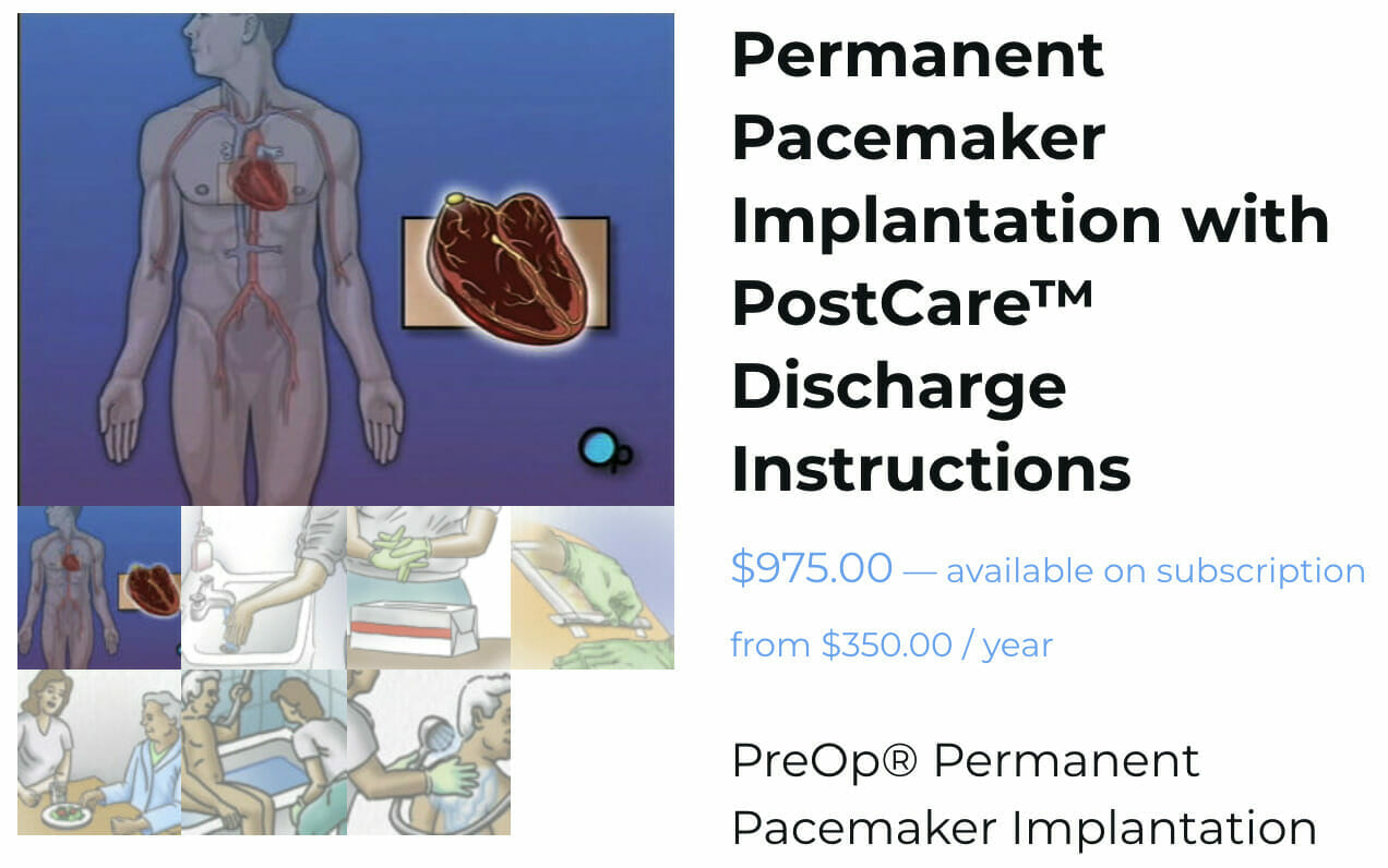 Permanent Pacemaker Implantation with PostCare Discharge Instructions